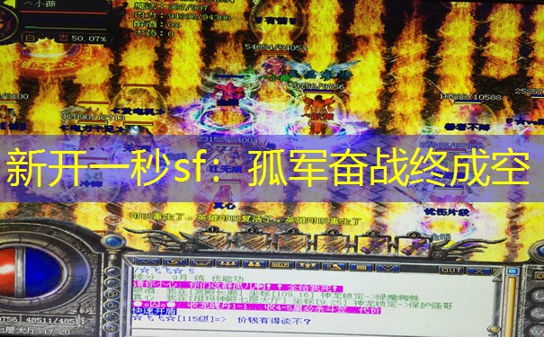 新开一秒sf：孤军奋战终成空