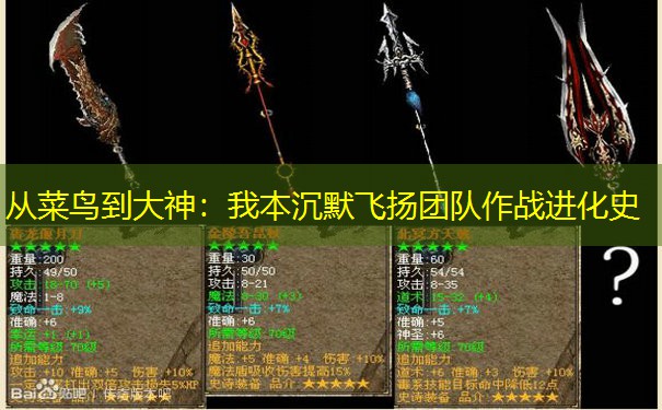 从菜鸟到大神：我本沉默飞扬团队作战进化史