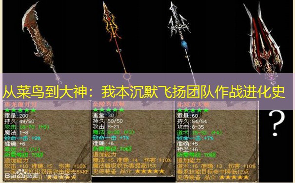 从菜鸟到大神：我本沉默飞扬团队作战进化史