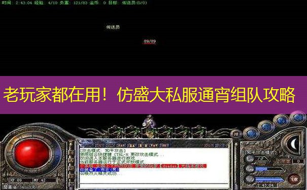 老玩家都在用！仿盛大私服通宵组队攻略