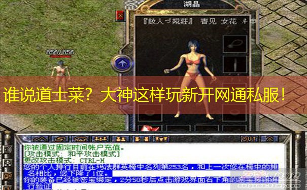 谁说道士菜？大神这样玩新开网通私服！