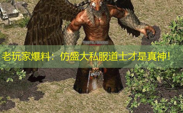 老玩家爆料：仿盛大私服道士才是真神！
