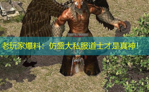老玩家爆料：仿盛大私服道士才是真神！