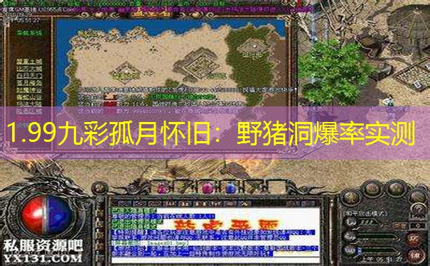 1.99九彩孤月怀旧：野猪洞爆率实测