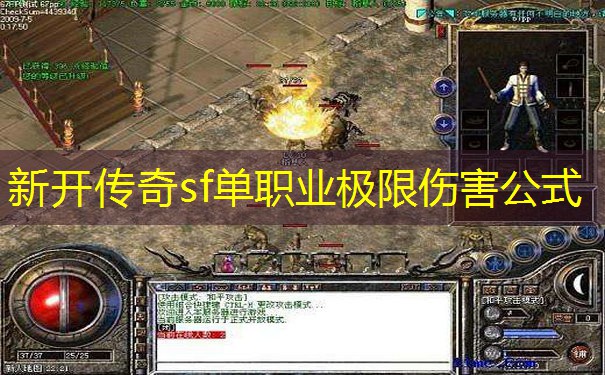 新开传奇sf单职业极限伤害公式