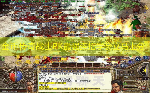 金币传奇战士PK最强连招学会立马上分