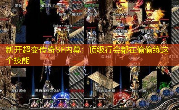 新开超变传奇SF内幕：顶级行会都在偷偷练这个技能