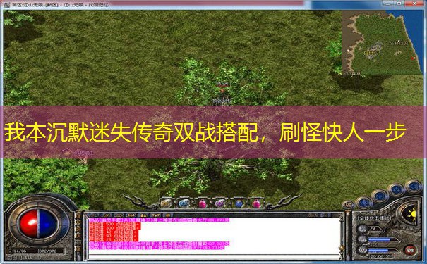 我本沉默迷失传奇双战搭配,刷怪快人一步