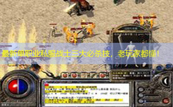 最新单职业私服战士三大必杀技，老玩家都懂！