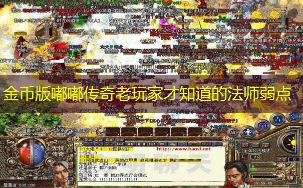 金币版嘟嘟传奇老玩家才知道的法师弱点